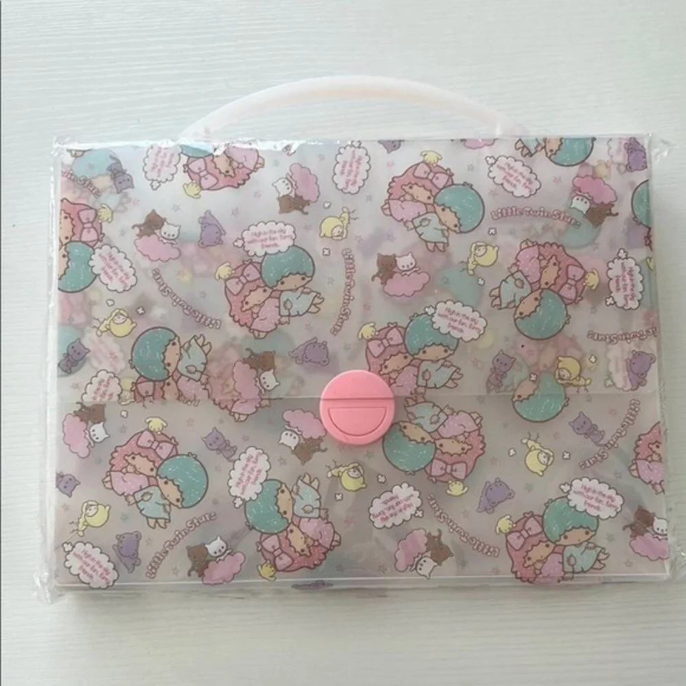Little Twin Stars VTG RARE Kiki Lala Carrying Case Document 2012
